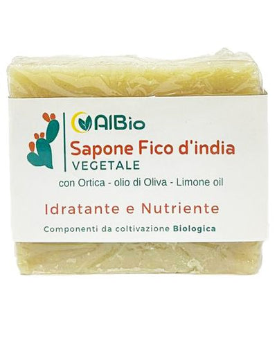 Sapone Vegetale naturale a base di pala Fico d’India, pelle secca, nutriente, detersione viso 100g