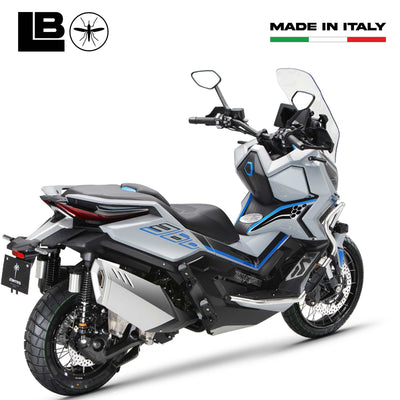 Adesivi 3D Protezioni Laterali Pedana Scooter compatibili con Zontes 368 G 2025