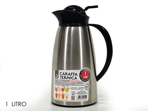 Caraffa termica 1lt acciaio.