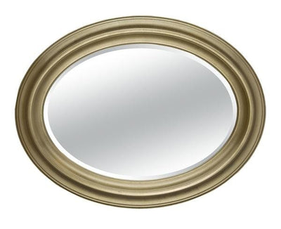 MOBILI2G - Specchiera in foglia oro ovale- Misure: l.68 x h.88 x p.5
