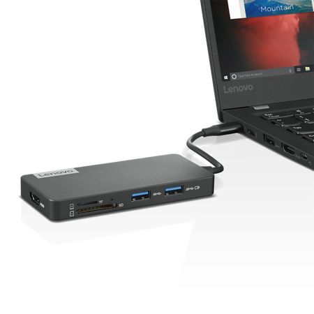 Lenovo GX90T77924 replicatore di porte e docking station per laptop Cablato USB 3.2 Gen 1 [3.1 Gen 1] Type-C Grigio (USB-C 7-IN-1 HUB THINKPADS - GX90T77924, USB 3.2 Gen 1 - [3.1 Gen 1] Type-C, HDMI,