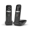 GIGASET AS690A DUO (NERO) - TELEFONO CORDLESS DOPPIO - VIVAVOCE - SEGRETERIA