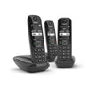 GIGASET AS690 TRIO (NERO) - TELEFONO CORDLESS TRIPLO - VIVAVOCE