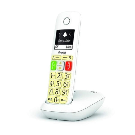 GIGASET E290 (BIANCO) - TELEFONO CORDLESS SENIOR - VIVAVOCE - TASTI GRANDI