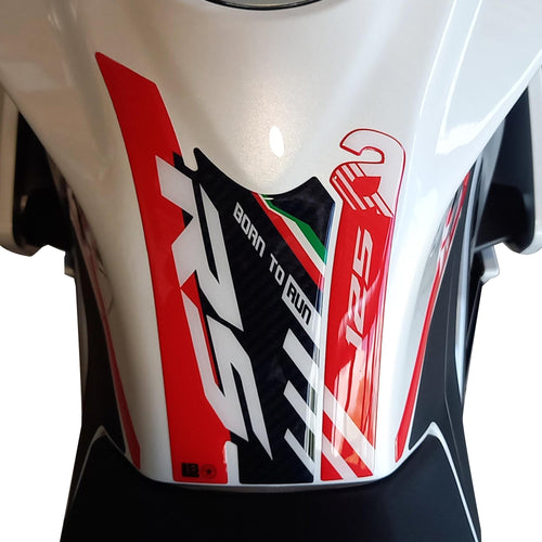 Paraserbatoio Adesivo 3D Protezione moto compatibile con Aprilia RS 125 2021-25
