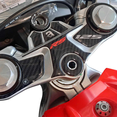 Adesivo 3D Protezione Piastra Sterzo moto compatibile con Aprilia RS 125 2021-25