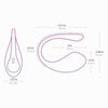 LOVENSE Lush 3 ovetto ovulo vibrante vibratore wireless in silicone rosa con batteria integrata e comando app