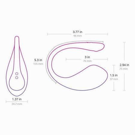 LOVENSE Lush 3 ovetto ovulo vibrante vibratore wireless in silicone rosa con batteria integrata e comando app