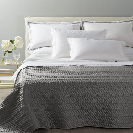 Copriletto Trapuntato Hydra ! Caleffi In Raso Di Cotone Matrimoniale  - Eleganza e Comfort