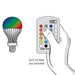 Accessorio Linea Light group OH FL65 E27 052000 RGB LED 5W lampadina telecomando multicolor