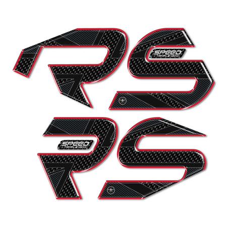 Adesivi 3D Laterali Serbatoio compatibili con Triumph Speed Triple 1200 RS 2025