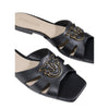 Pinko ciabatte donna pinko - marli 09 - slipper laminated nappa - nero da donna