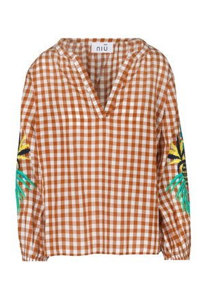 NIU - Blusa - 450221 - Fantasia Arancione da donna