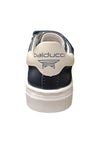Scarpe sneakers Unisex bambini balducci BUTTER  blue-bianco laccio e zip laterale