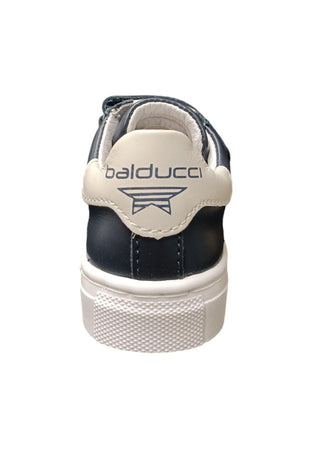 Scarpe sneakers Unisex bambini balducci BUTTER  blue-bianco laccio e zip laterale