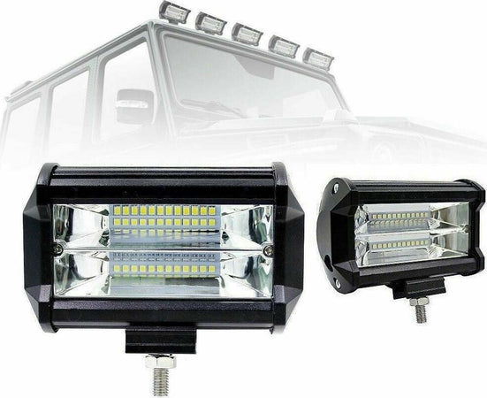 72W Luce 24 LED Faro Lampada da Lavoro Faretto Auto Barca Camion JEEP 6000K Illuminazione/Illuminazione per esterni/Proiettori Zencoccostore - Formia, Commerciovirtuoso.it