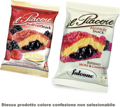72x Il Piacere Red Fruit Snack Dolciaria Falcone 50gr. Merendina Ripiena di More e Lamponi Merendine ai Frutti di Bosco Confezione Da 72 Pz. Made in Italy Alimentari e cura della casa/Snack dolci e salati/Biscotti/Alla frutta Non solo alimenti - Albano Laziale, Commerciovirtuoso.it