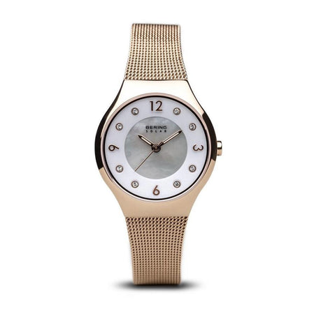 Bering Orologio Solar oro rosa brilliante