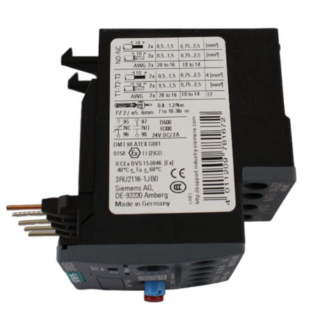Siemens Relè di Sovraccarico 7-10A S00 Classe 10 Montaggio su Contattore