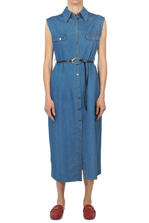 LA FEMME BLANCHE La Femme Blanche - Abito - 451437 - Denim chiaro da donna