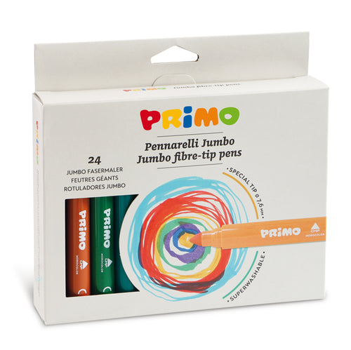 Astuccio 24 Pennarelli Jumbo Superlavabili Primo