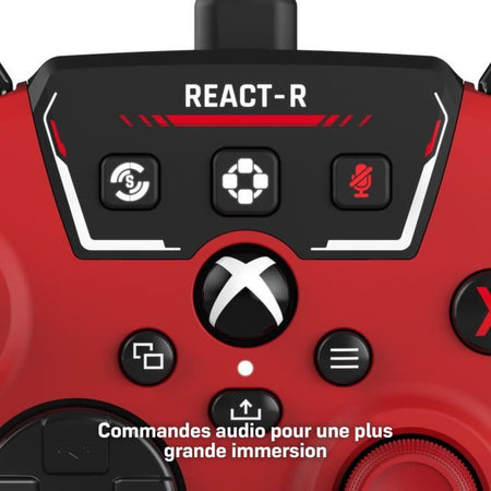 Controller di gioco cablato - TURTLE BEACH - REACT-R - Rosso - Xbox e Windows