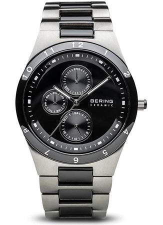 Bering Orologio Classic argento spazzolato/ceramica nera