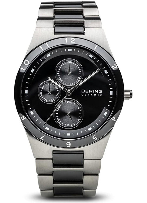 Bering Orologio Classic argento spazzolato/ceramica nera