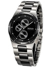 Bering Orologio Classic argento spazzolato/ceramica nera