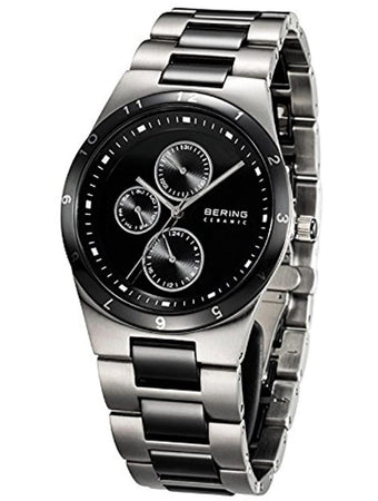 Bering Orologio Classic argento spazzolato/ceramica nera