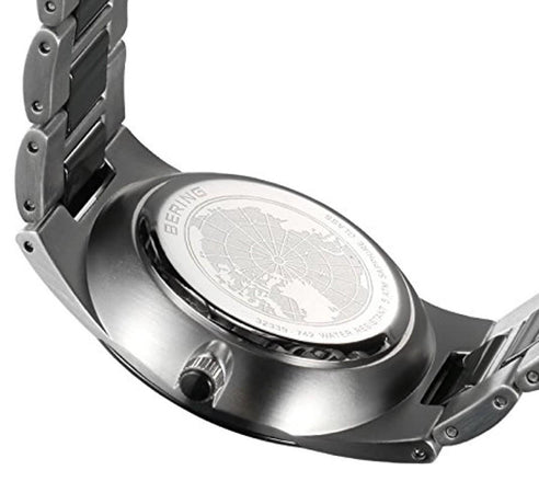 Bering Orologio Classic argento spazzolato/ceramica nera