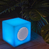 Lampada a led cubo speaker per uso interno ed esterno