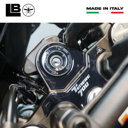 Adesivo 3D Protezione Piastra Sterzo moto compatibile con Yamaha Tenere 700 2025