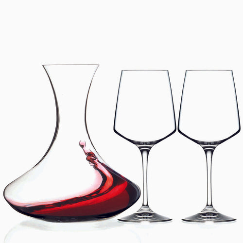 Set Aria 3 Pezzi Decanter e due calici - RCR