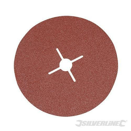 Dischi silverline in ossido di alluminio con foro tondo per smerigliatrici angolari varie grane Silverline