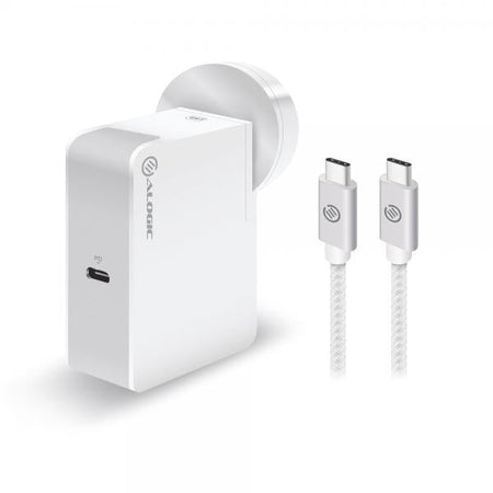 ALOGIC WCC60WH Caricabatterie per dispositivi mobili Console portatile, Smartphone, Tablet Bianco AC Interno (ALOGIC - Travel Edition - str?mforsyni)