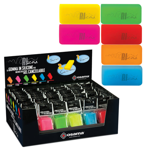 Gomma Termosensibile In Silicone Riscrivi Col.Assortiti Fluo Osama