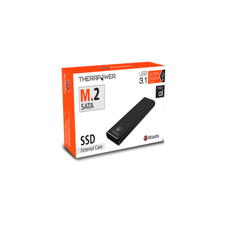 Atlantis Box Esterno Ssd M.2 Sata Usb3.1/type C Nero A06-m2-sata-01