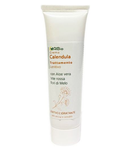Crema 50ml alla calendula, Aloe vera, Vite rossa, fior di Melo lenitivo pelle secca, irritazioni