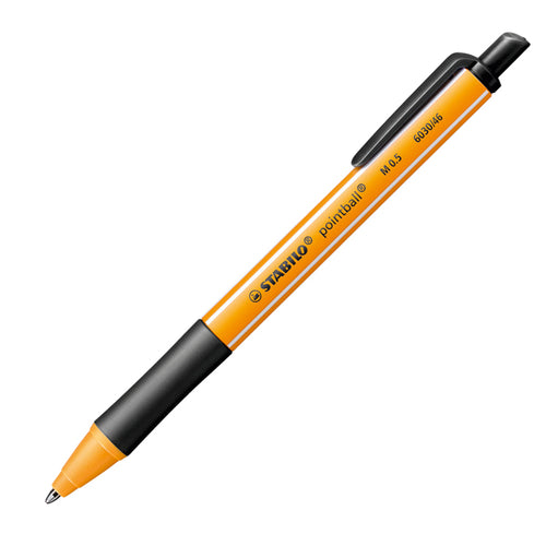 Penna A Sfera A Scatto Pointball Green Stabilo 0,5Mm Nero