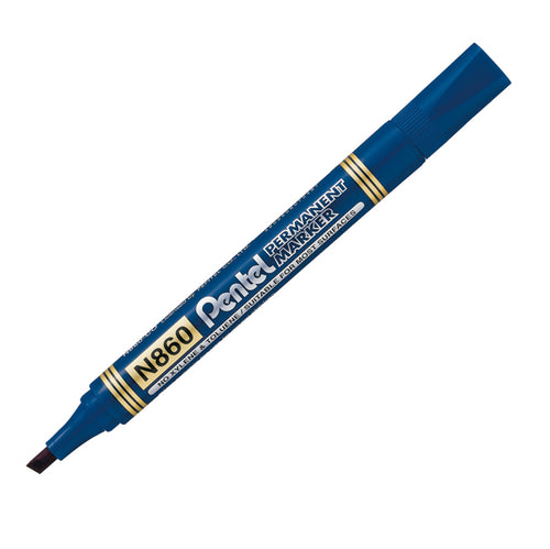 Marcatore Permanente N860 Blu Punta Scalpello Amiko Pentel