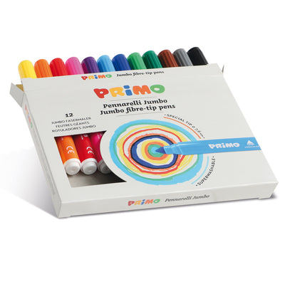 Astuccio 12 Pennarelli Jumbo Superlavabili Primo