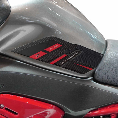 Adesivi 3D Protezioni Laterali Serbatoio moto compatibili con Kawasaki Z900 2025