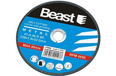 DISCO DA TAGLIO PER METALLO ACCIAIO E ACCIAIO INOSSIDABILE ALTA QUALITA' BEAST