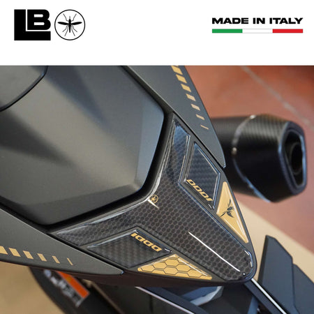 Adesivi 3D Protezioni Posteriori Codino compatibili con Honda Hornet 1000 2025