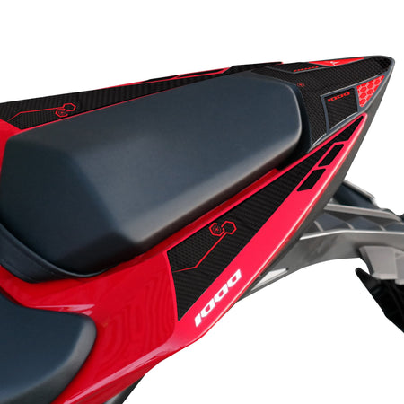 Adesivi 3D Protezioni Posteriori Codino compatibili con Honda Hornet 1000 2025