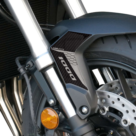 Adesivi 3D Protezioni Parasteli Parafango compatibili con Honda Hornet 1000 2025