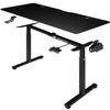 Scrivania con Regolazione Altezza 140x60 H 72-117cm Elettrica Comandi Touch Nero