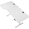 Scrivania con Regolazione Altezza 160x75 H 72-117cm Elettrica Comandi Touch Bianco