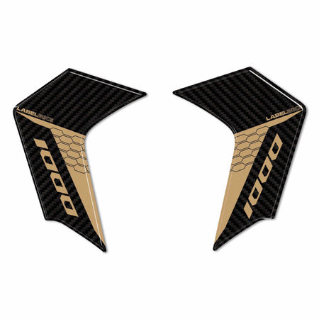 Adesivi 3D Protezioni Parasteli Parafango compatibili con Honda Hornet 1000 2025